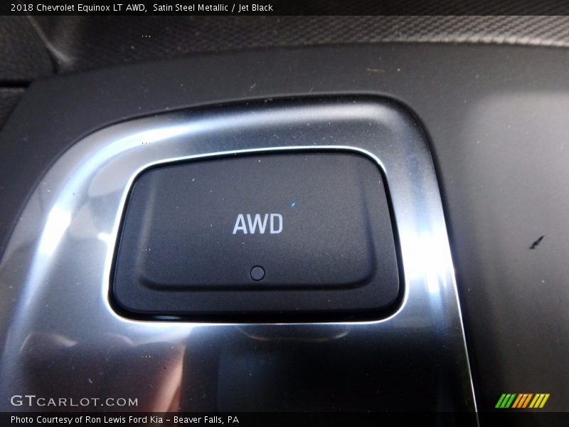 Satin Steel Metallic / Jet Black 2018 Chevrolet Equinox LT AWD