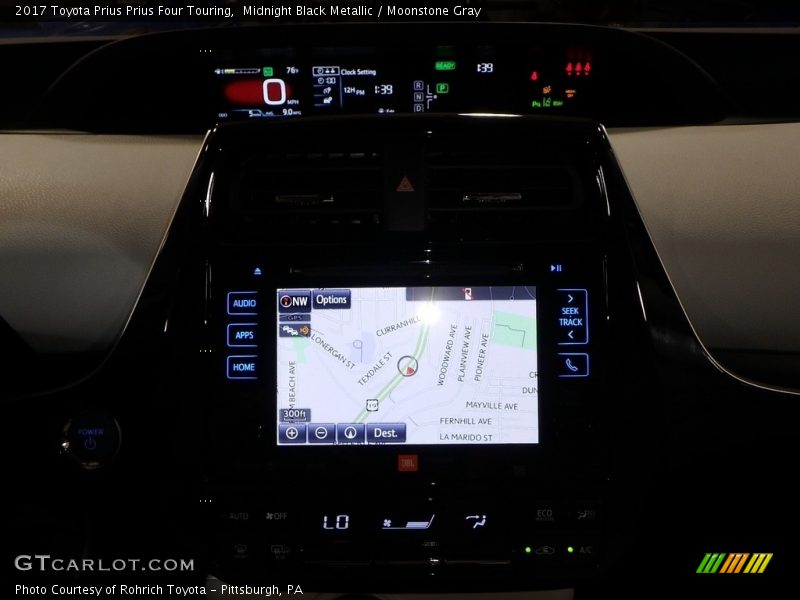 Midnight Black Metallic / Moonstone Gray 2017 Toyota Prius Prius Four Touring