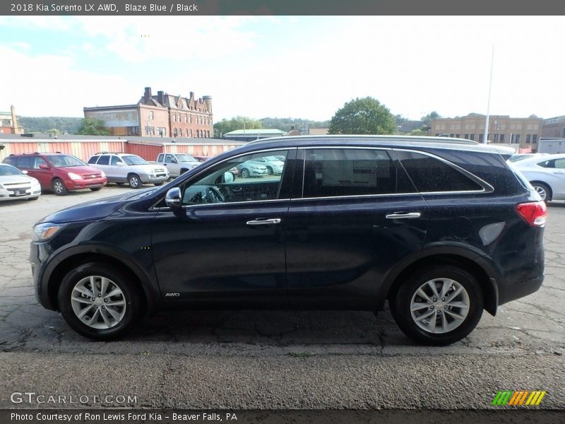 Blaze Blue / Black 2018 Kia Sorento LX AWD