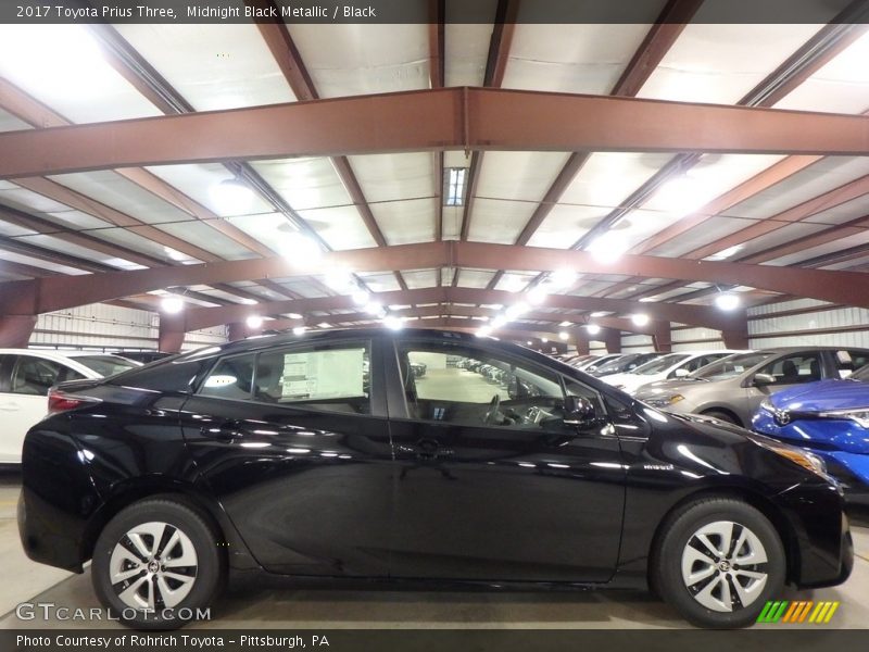 Midnight Black Metallic / Black 2017 Toyota Prius Three