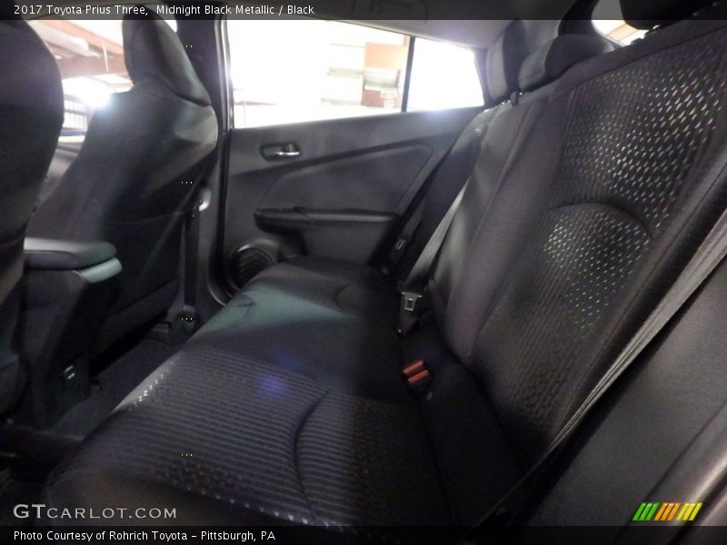 Midnight Black Metallic / Black 2017 Toyota Prius Three