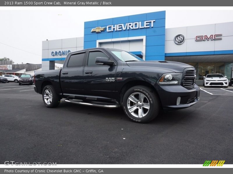 Mineral Gray Metallic / Black 2013 Ram 1500 Sport Crew Cab