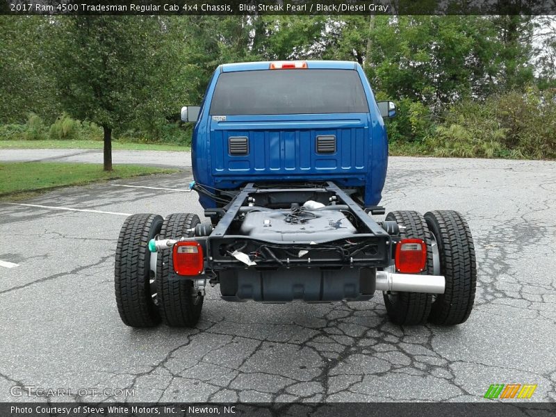 Blue Streak Pearl / Black/Diesel Gray 2017 Ram 4500 Tradesman Regular Cab 4x4 Chassis