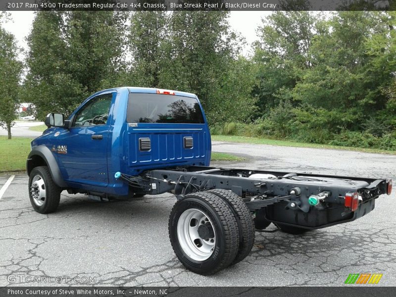 Blue Streak Pearl / Black/Diesel Gray 2017 Ram 4500 Tradesman Regular Cab 4x4 Chassis