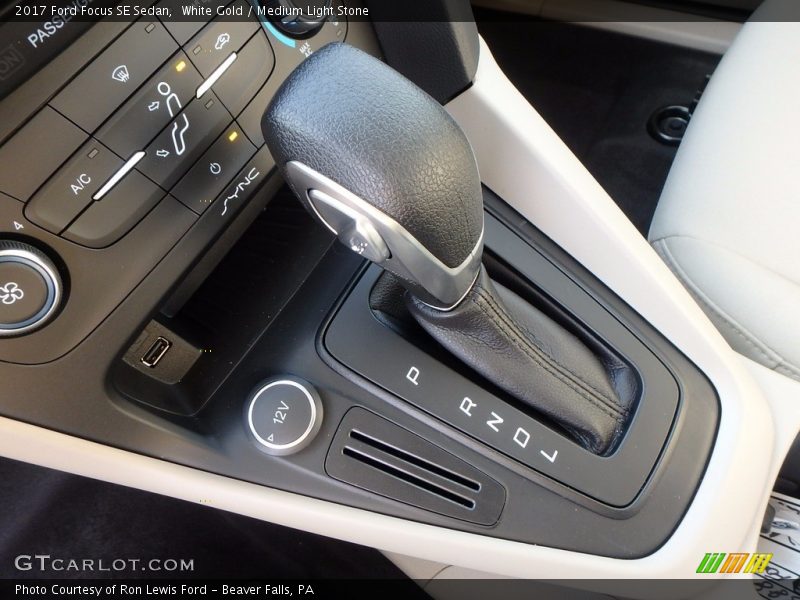 White Gold / Medium Light Stone 2017 Ford Focus SE Sedan