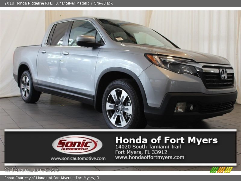 Lunar Silver Metallic / Gray/Black 2018 Honda Ridgeline RTL