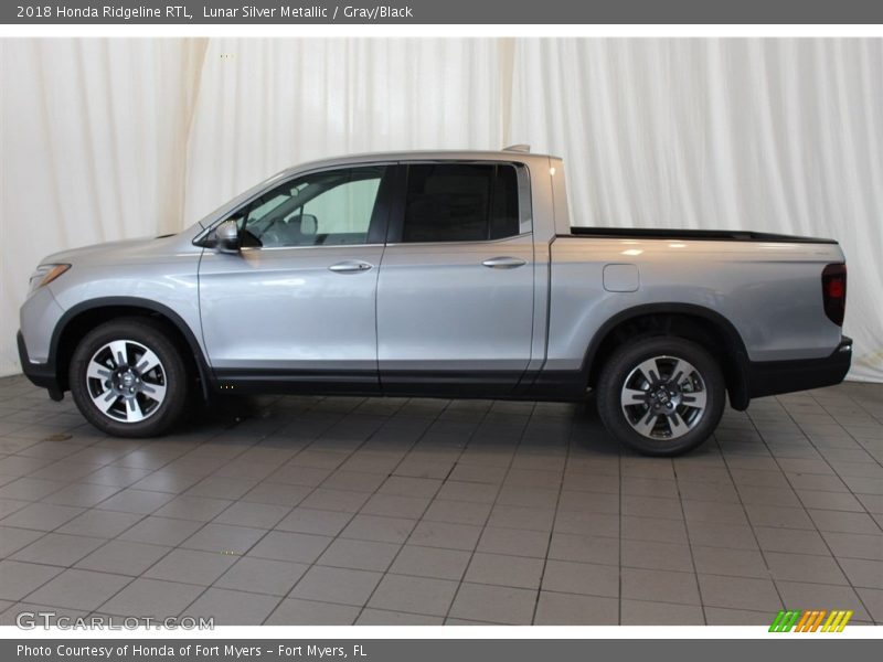 Lunar Silver Metallic / Gray/Black 2018 Honda Ridgeline RTL