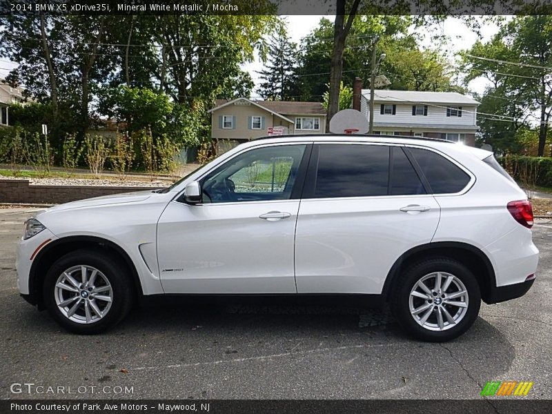 Mineral White Metallic / Mocha 2014 BMW X5 xDrive35i