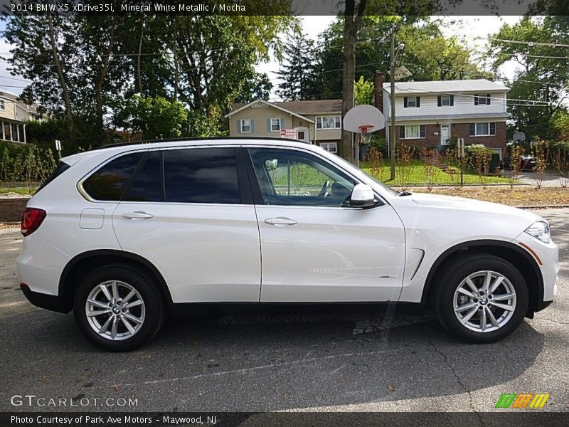 Mineral White Metallic / Mocha 2014 BMW X5 xDrive35i