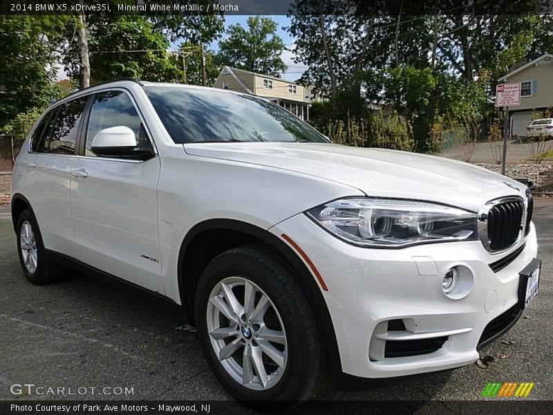 Mineral White Metallic / Mocha 2014 BMW X5 xDrive35i