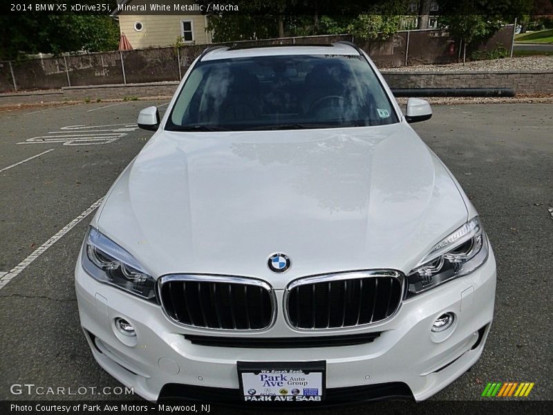 Mineral White Metallic / Mocha 2014 BMW X5 xDrive35i