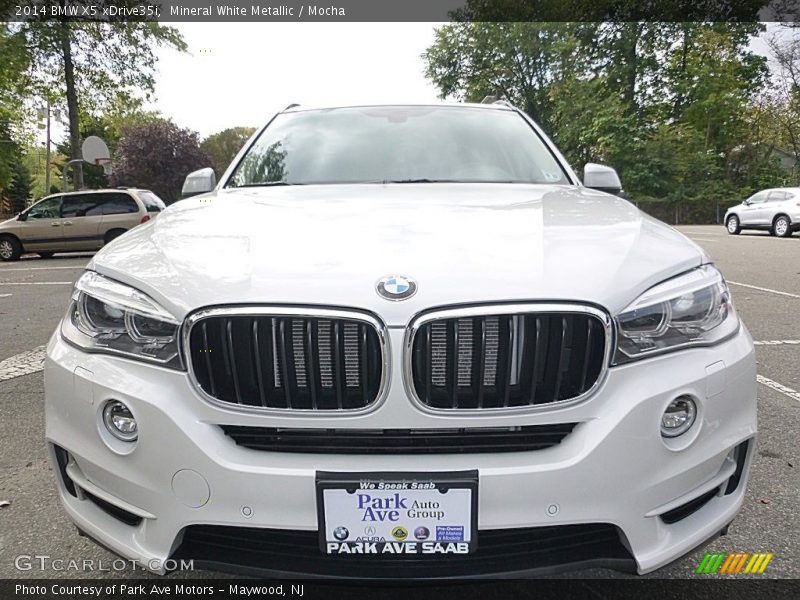 Mineral White Metallic / Mocha 2014 BMW X5 xDrive35i