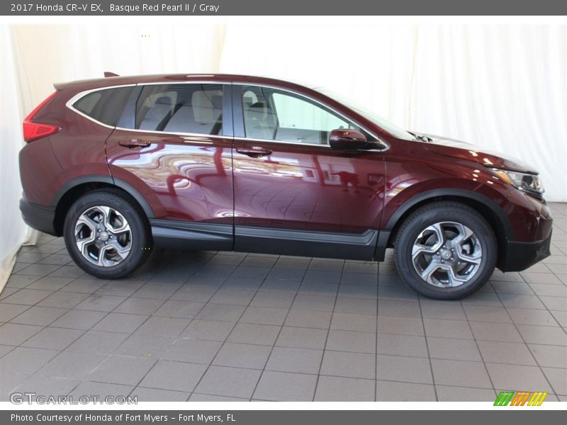 Basque Red Pearl II / Gray 2017 Honda CR-V EX