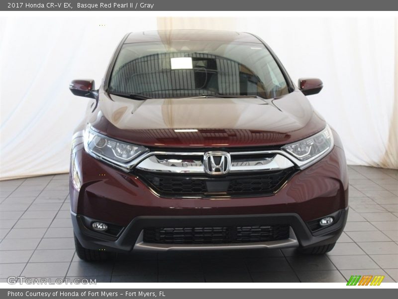 Basque Red Pearl II / Gray 2017 Honda CR-V EX