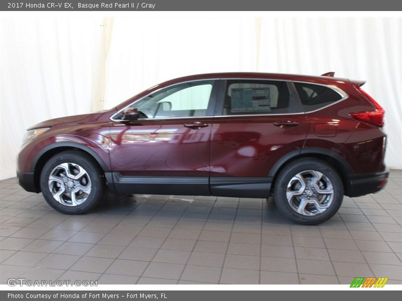 Basque Red Pearl II / Gray 2017 Honda CR-V EX