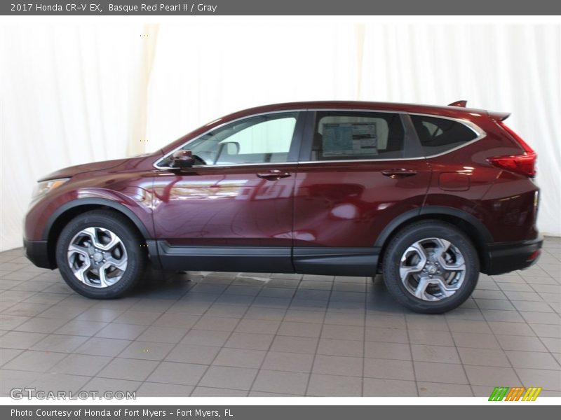 Basque Red Pearl II / Gray 2017 Honda CR-V EX