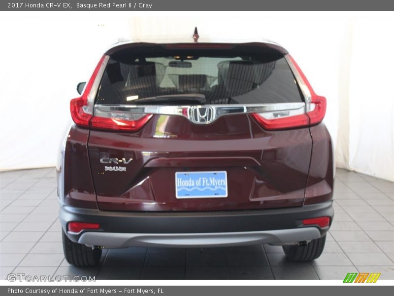 Basque Red Pearl II / Gray 2017 Honda CR-V EX