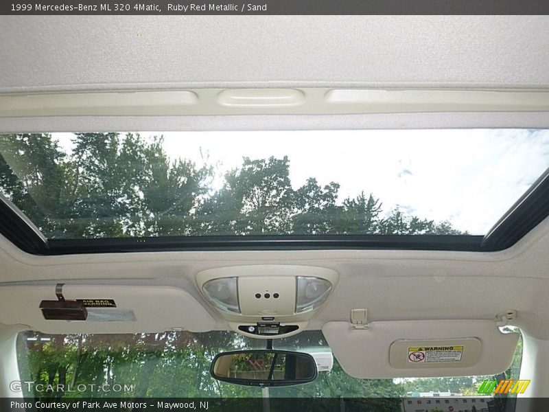 Ruby Red Metallic / Sand 1999 Mercedes-Benz ML 320 4Matic