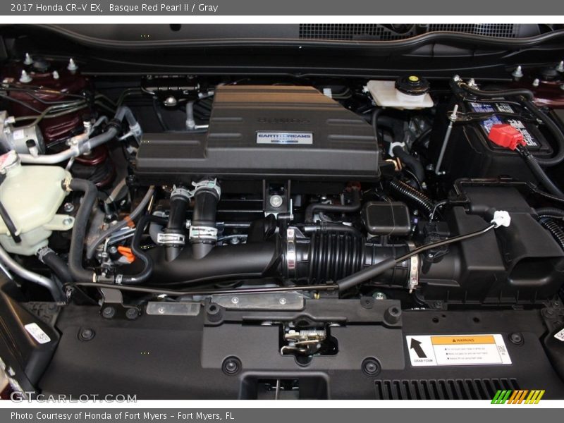 Basque Red Pearl II / Gray 2017 Honda CR-V EX