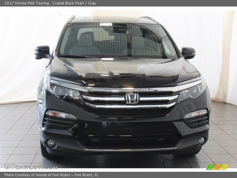 Crystal Black Pearl / Gray 2017 Honda Pilot Touring