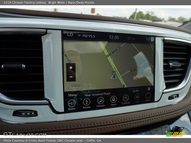 Bright White / Black/Deep Mocha 2018 Chrysler Pacifica Limited