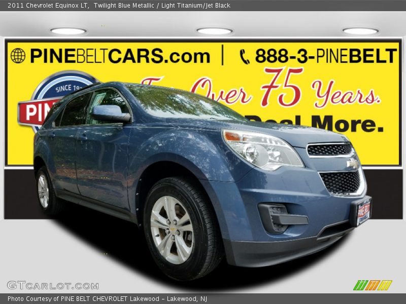 Twilight Blue Metallic / Light Titanium/Jet Black 2011 Chevrolet Equinox LT