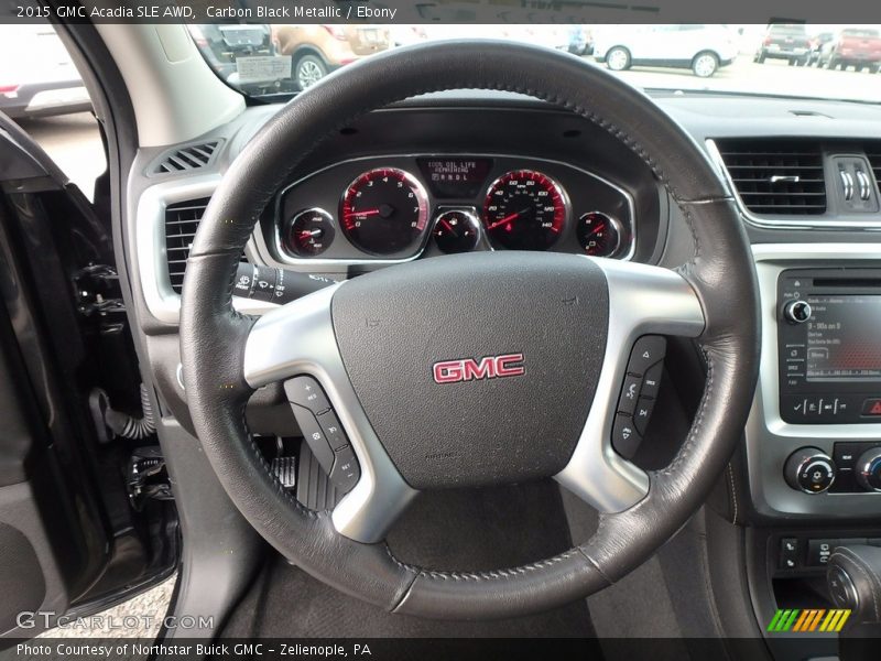 Carbon Black Metallic / Ebony 2015 GMC Acadia SLE AWD