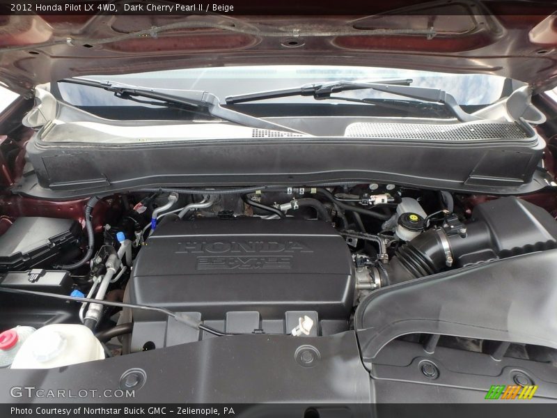 Dark Cherry Pearl II / Beige 2012 Honda Pilot LX 4WD