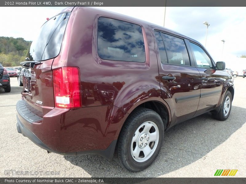 Dark Cherry Pearl II / Beige 2012 Honda Pilot LX 4WD