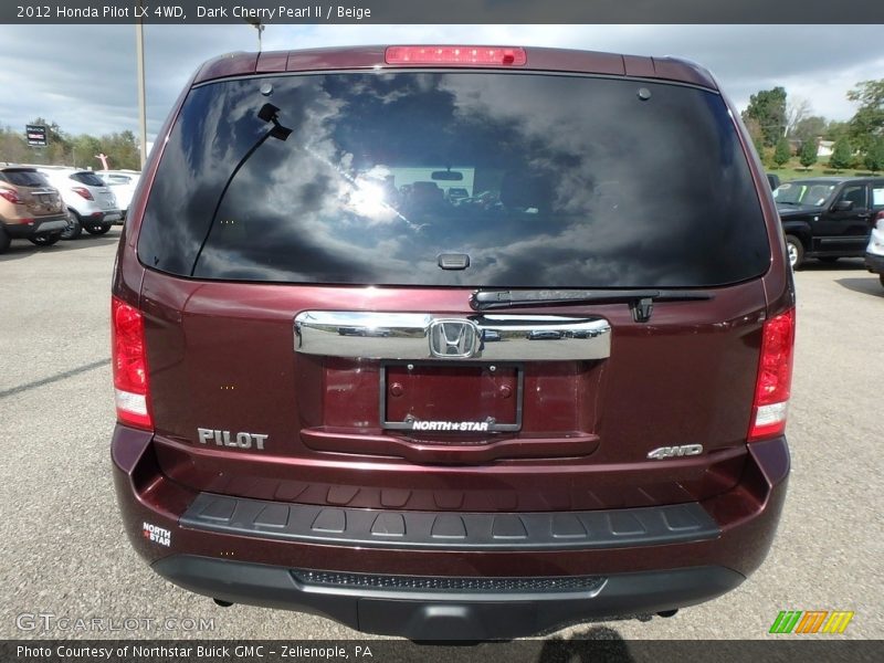 Dark Cherry Pearl II / Beige 2012 Honda Pilot LX 4WD