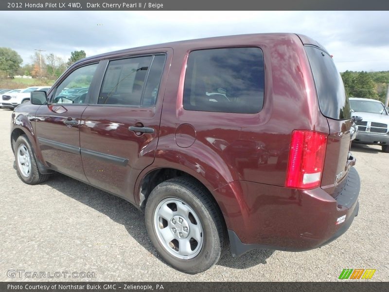 Dark Cherry Pearl II / Beige 2012 Honda Pilot LX 4WD