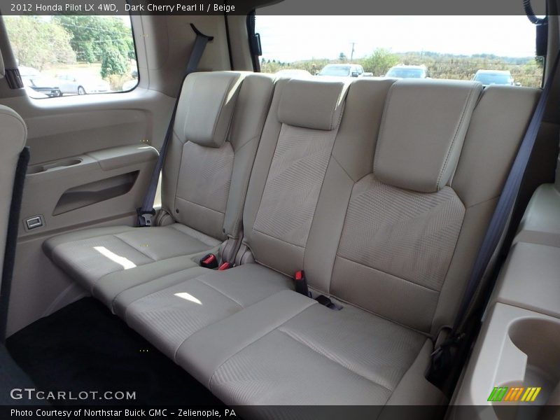 Dark Cherry Pearl II / Beige 2012 Honda Pilot LX 4WD