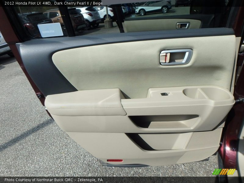Dark Cherry Pearl II / Beige 2012 Honda Pilot LX 4WD