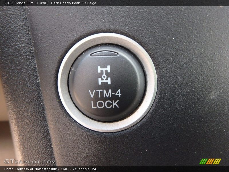 Dark Cherry Pearl II / Beige 2012 Honda Pilot LX 4WD