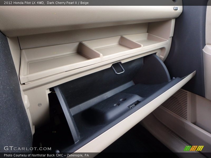 Dark Cherry Pearl II / Beige 2012 Honda Pilot LX 4WD