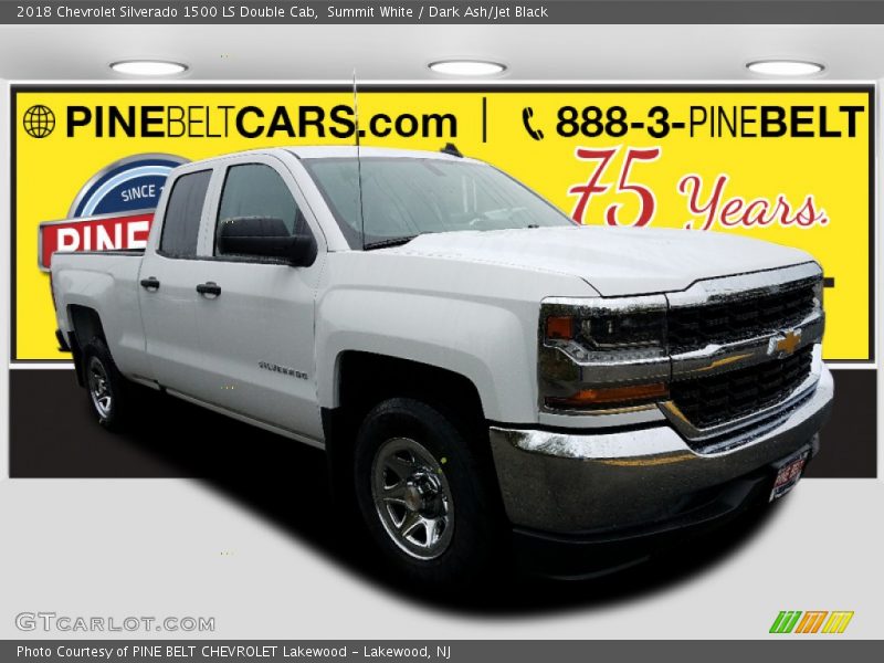 Summit White / Dark Ash/Jet Black 2018 Chevrolet Silverado 1500 LS Double Cab