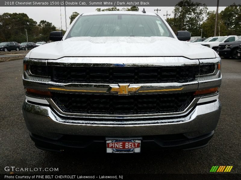 Summit White / Dark Ash/Jet Black 2018 Chevrolet Silverado 1500 LS Double Cab