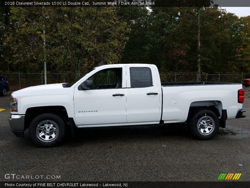 Summit White / Dark Ash/Jet Black 2018 Chevrolet Silverado 1500 LS Double Cab