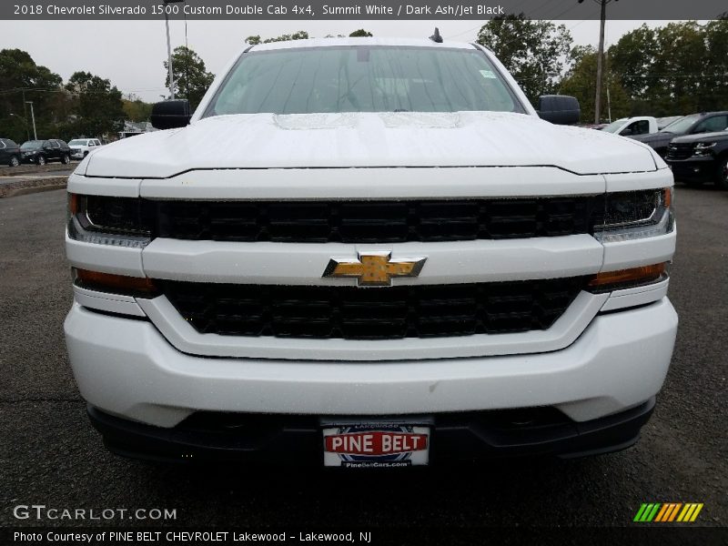 Summit White / Dark Ash/Jet Black 2018 Chevrolet Silverado 1500 Custom Double Cab 4x4