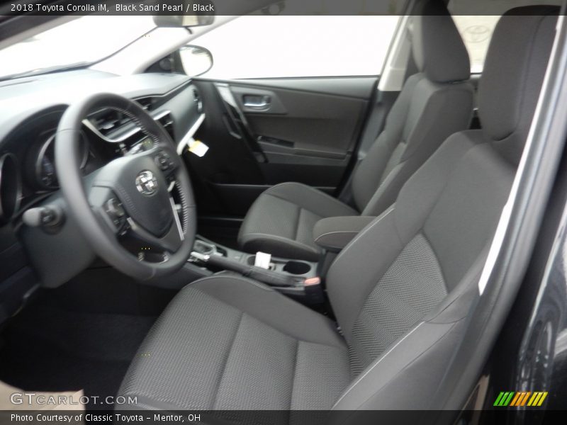 Black Sand Pearl / Black 2018 Toyota Corolla iM