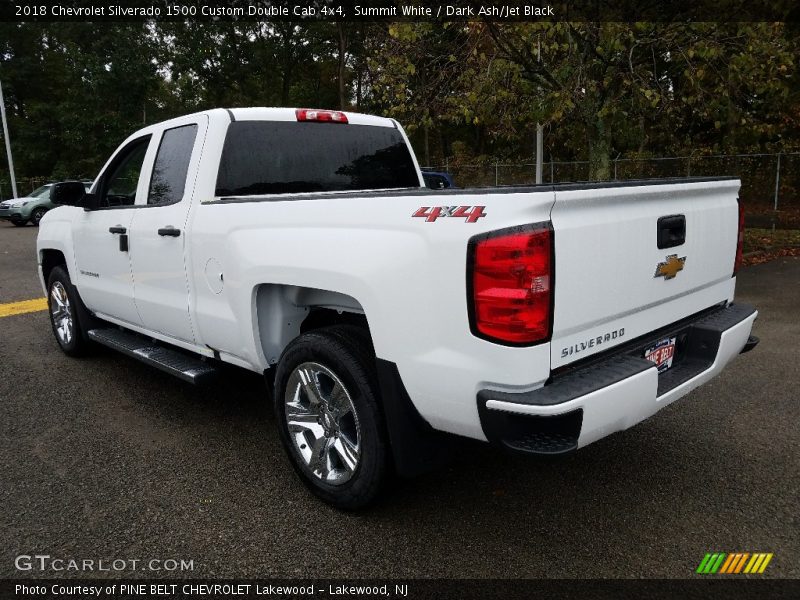 Summit White / Dark Ash/Jet Black 2018 Chevrolet Silverado 1500 Custom Double Cab 4x4