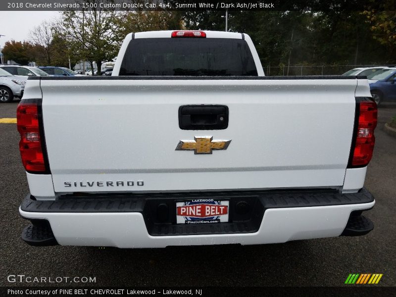 Summit White / Dark Ash/Jet Black 2018 Chevrolet Silverado 1500 Custom Double Cab 4x4