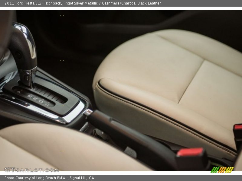 Ingot Silver Metallic / Cashmere/Charcoal Black Leather 2011 Ford Fiesta SES Hatchback