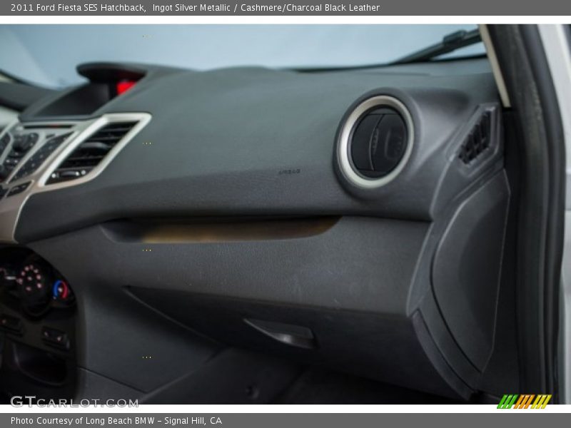 Ingot Silver Metallic / Cashmere/Charcoal Black Leather 2011 Ford Fiesta SES Hatchback