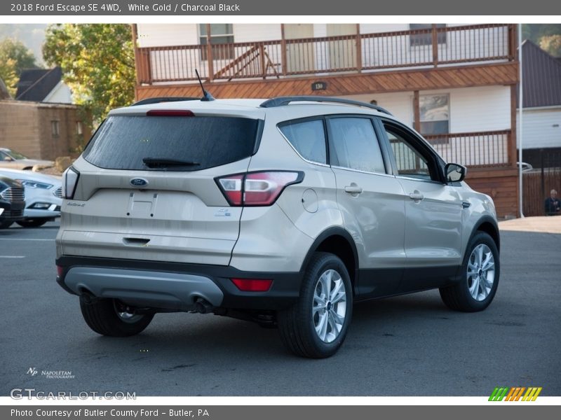 White Gold / Charcoal Black 2018 Ford Escape SE 4WD