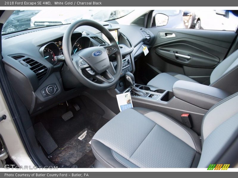White Gold / Charcoal Black 2018 Ford Escape SE 4WD