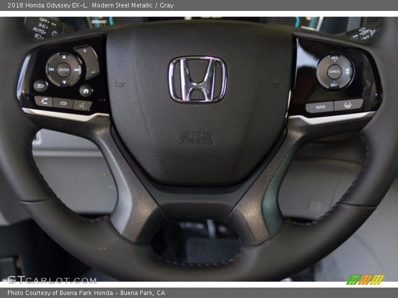 Modern Steel Metallic / Gray 2018 Honda Odyssey EX-L