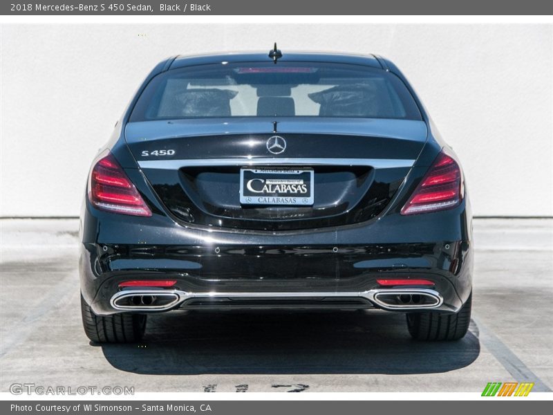 Black / Black 2018 Mercedes-Benz S 450 Sedan