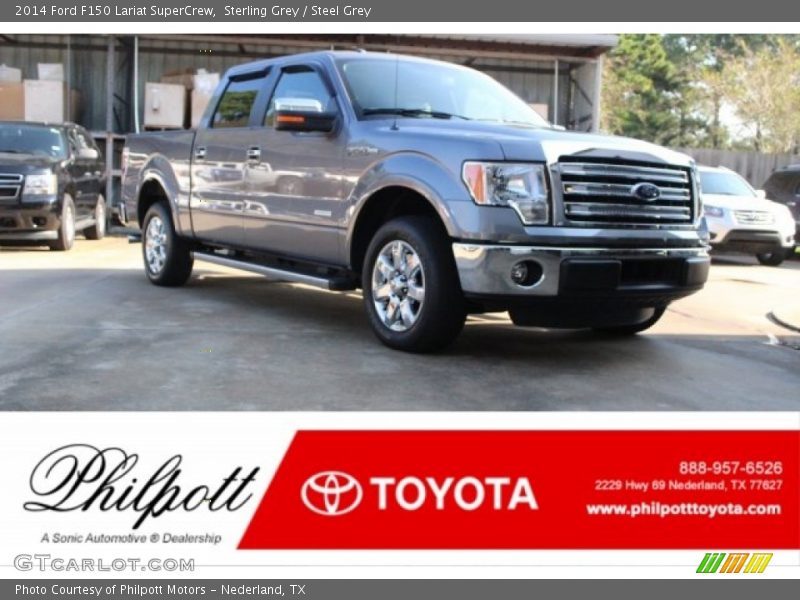 Sterling Grey / Steel Grey 2014 Ford F150 Lariat SuperCrew