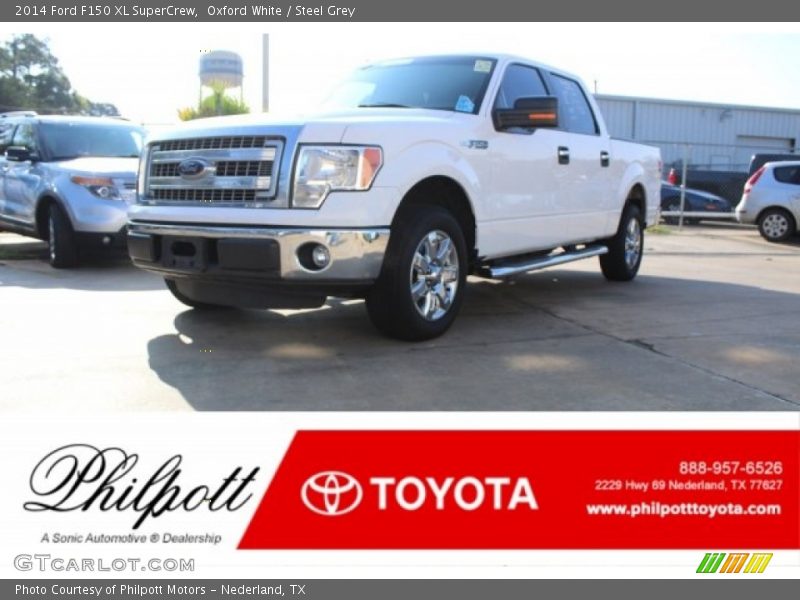 Oxford White / Steel Grey 2014 Ford F150 XL SuperCrew